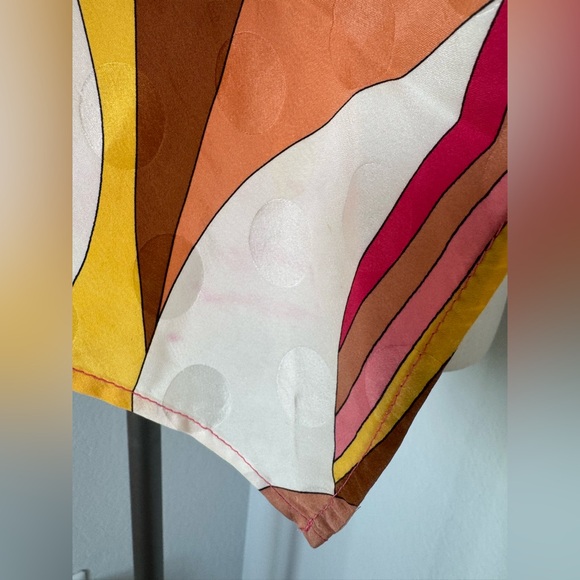 100% Silk Cynthia Espy Fine Accessories Scarf 20” - Picture 4 of 6